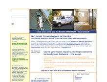 Tablet Screenshot of handyman-network.com